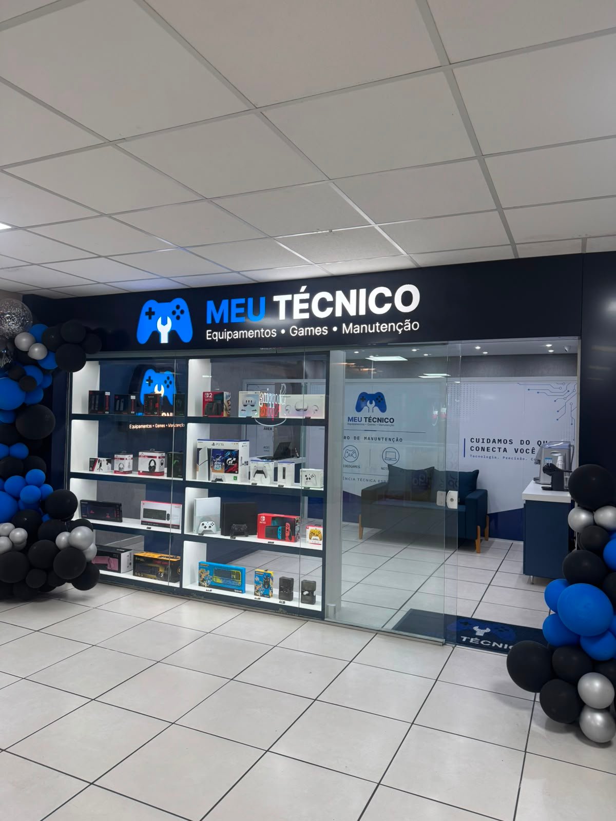 Fachada da loja Meu Técnico Assistência